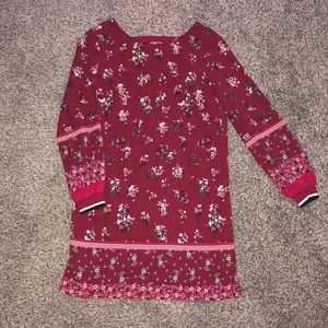 Long Sleeve Shift Dress